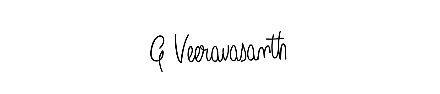 Create a beautiful signature design for name G Veeravasanth. With this signature (Angelique-Rose-font-FFP) fonts, you can make a handwritten signature for free. G Veeravasanth signature style 5 images and pictures png