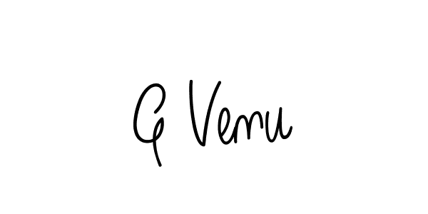 Design your own signature with our free online signature maker. With this signature software, you can create a handwritten (Angelique-Rose-font-FFP) signature for name G Venu. G Venu signature style 5 images and pictures png