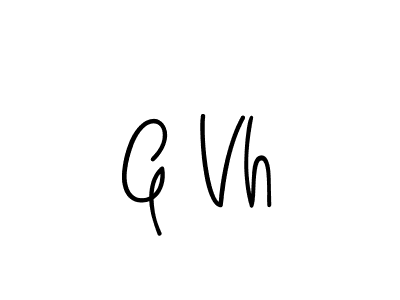 How to make G Vh signature? Angelique-Rose-font-FFP is a professional autograph style. Create handwritten signature for G Vh name. G Vh signature style 5 images and pictures png