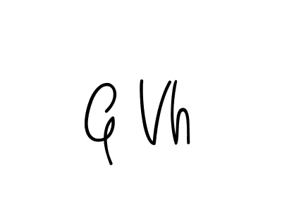 How to make G Vh signature? Angelique-Rose-font-FFP is a professional autograph style. Create handwritten signature for G Vh name. G Vh signature style 5 images and pictures png