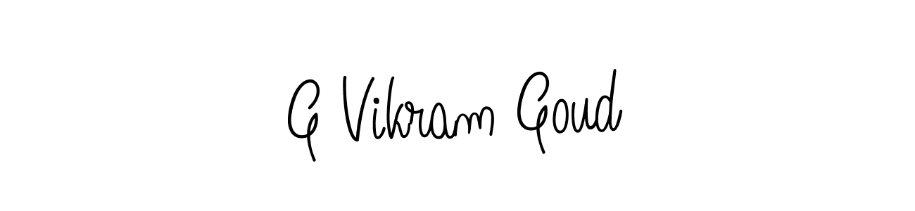 Design your own signature with our free online signature maker. With this signature software, you can create a handwritten (Angelique-Rose-font-FFP) signature for name G Vikram Goud. G Vikram Goud signature style 5 images and pictures png