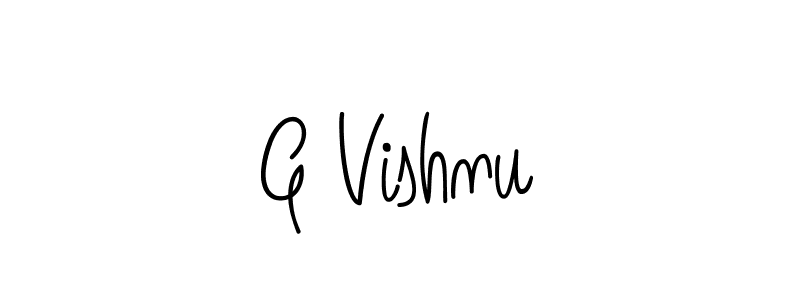 Make a beautiful signature design for name G Vishnu. Use this online signature maker to create a handwritten signature for free. G Vishnu signature style 5 images and pictures png