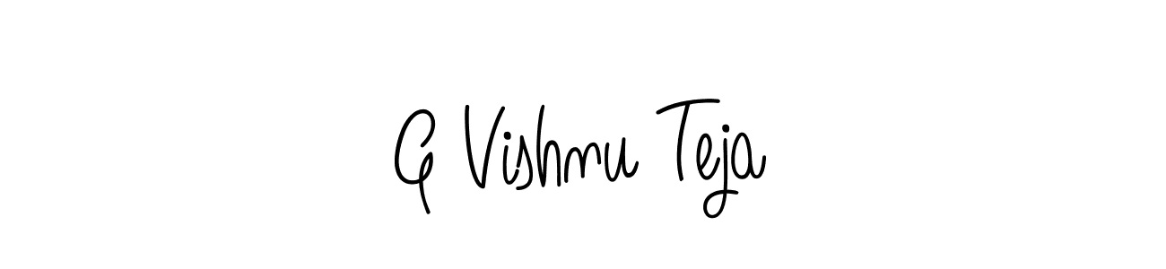 Make a beautiful signature design for name G Vishnu Teja. Use this online signature maker to create a handwritten signature for free. G Vishnu Teja signature style 5 images and pictures png