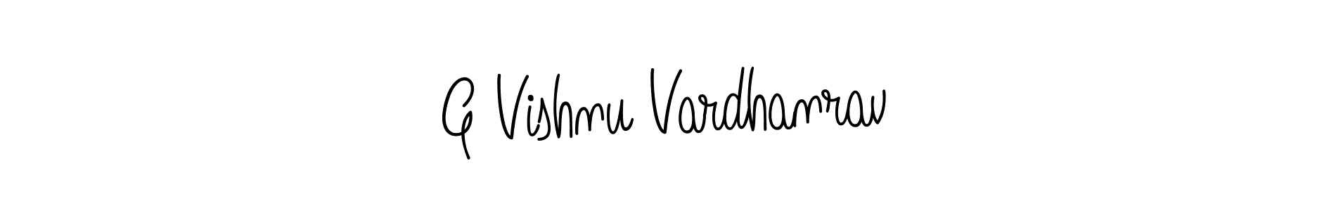 Make a beautiful signature design for name G Vishnu Vardhanrav. With this signature (Angelique-Rose-font-FFP) style, you can create a handwritten signature for free. G Vishnu Vardhanrav signature style 5 images and pictures png