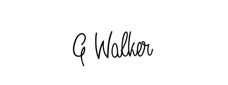 This is the best signature style for the G Walker name. Also you like these signature font (Angelique-Rose-font-FFP). Mix name signature. G Walker signature style 5 images and pictures png