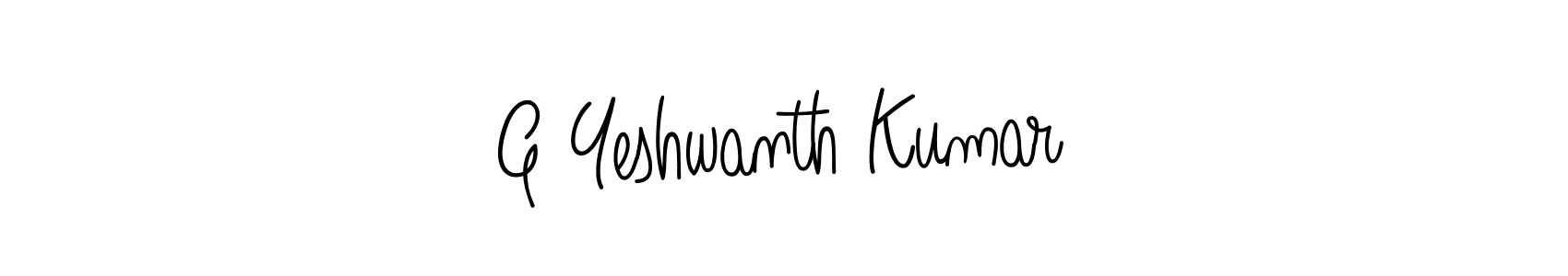 Design your own signature with our free online signature maker. With this signature software, you can create a handwritten (Angelique-Rose-font-FFP) signature for name G Yeshwanth Kumar. G Yeshwanth Kumar signature style 5 images and pictures png