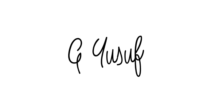 Best and Professional Signature Style for G Yusuf. Angelique-Rose-font-FFP Best Signature Style Collection. G Yusuf signature style 5 images and pictures png