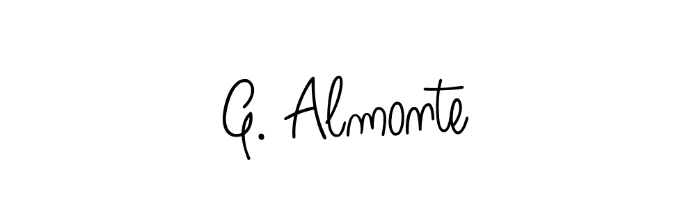 Make a beautiful signature design for name G. Almonte. With this signature (Angelique-Rose-font-FFP) style, you can create a handwritten signature for free. G. Almonte signature style 5 images and pictures png