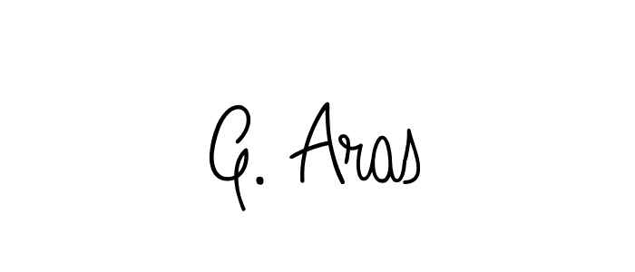 Also we have G. Aras name is the best signature style. Create professional handwritten signature collection using Angelique-Rose-font-FFP autograph style. G. Aras signature style 5 images and pictures png