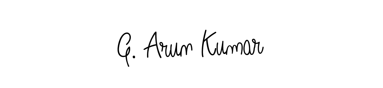 How to make G. Arun Kumar name signature. Use Angelique-Rose-font-FFP style for creating short signs online. This is the latest handwritten sign. G. Arun Kumar signature style 5 images and pictures png