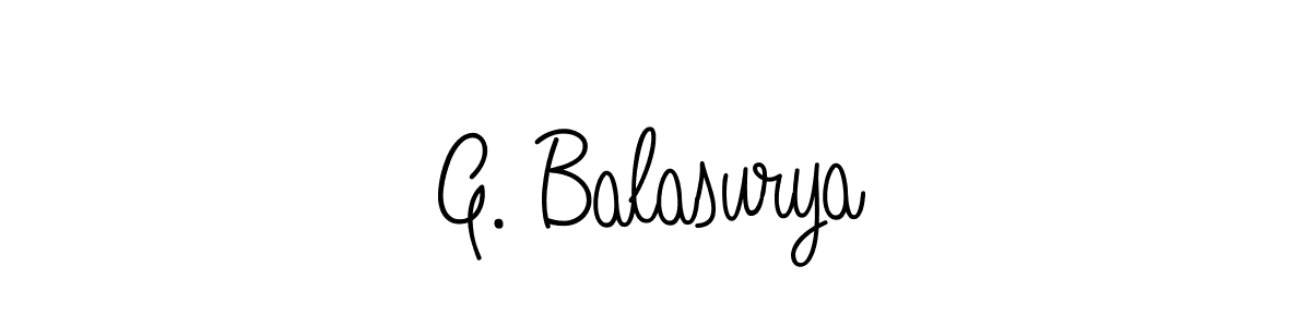 Also You can easily find your signature by using the search form. We will create G. Balasurya name handwritten signature images for you free of cost using Angelique-Rose-font-FFP sign style. G. Balasurya signature style 5 images and pictures png