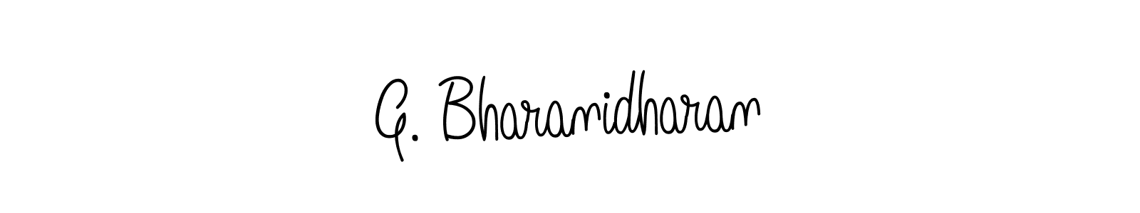 Create a beautiful signature design for name G. Bharanidharan. With this signature (Angelique-Rose-font-FFP) fonts, you can make a handwritten signature for free. G. Bharanidharan signature style 5 images and pictures png