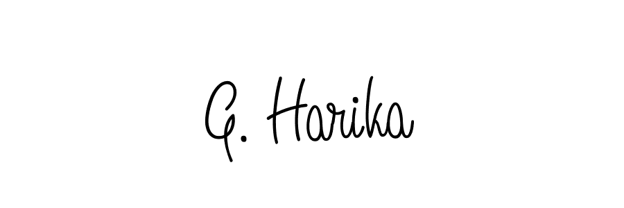 Create a beautiful signature design for name G. Harika. With this signature (Angelique-Rose-font-FFP) fonts, you can make a handwritten signature for free. G. Harika signature style 5 images and pictures png