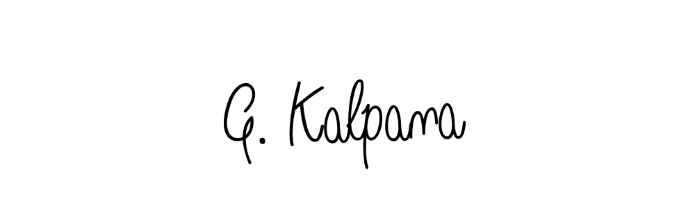 How to make G. Kalpana signature? Angelique-Rose-font-FFP is a professional autograph style. Create handwritten signature for G. Kalpana name. G. Kalpana signature style 5 images and pictures png