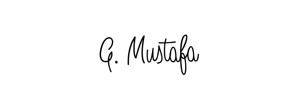 The best way (Angelique-Rose-font-FFP) to make a short signature is to pick only two or three words in your name. The name G. Mustafa include a total of six letters. For converting this name. G. Mustafa signature style 5 images and pictures png