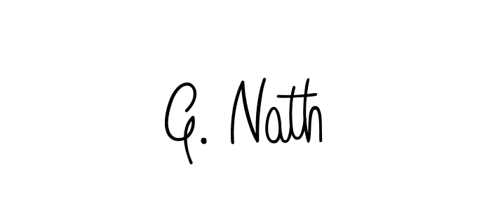 Design your own signature with our free online signature maker. With this signature software, you can create a handwritten (Angelique-Rose-font-FFP) signature for name G. Nath. G. Nath signature style 5 images and pictures png