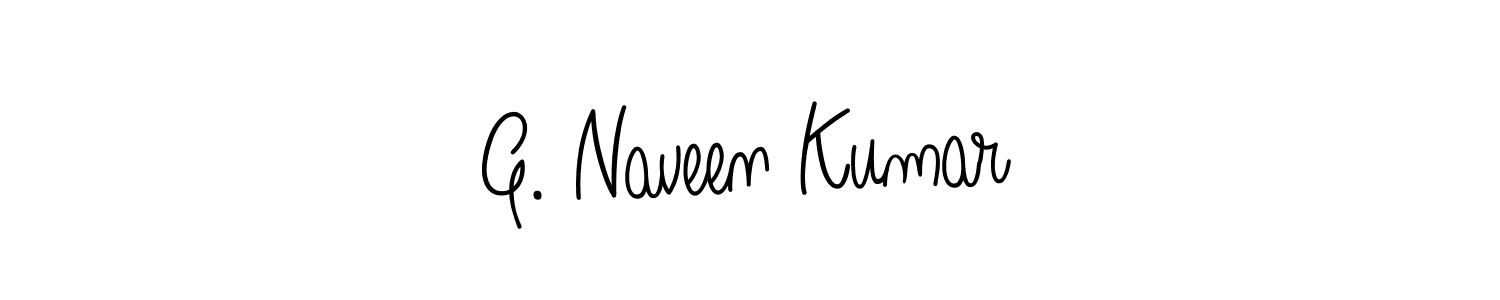 This is the best signature style for the G. Naveen Kumar name. Also you like these signature font (Angelique-Rose-font-FFP). Mix name signature. G. Naveen Kumar signature style 5 images and pictures png