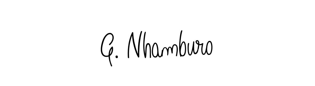 Best and Professional Signature Style for G. Nhamburo. Angelique-Rose-font-FFP Best Signature Style Collection. G. Nhamburo signature style 5 images and pictures png