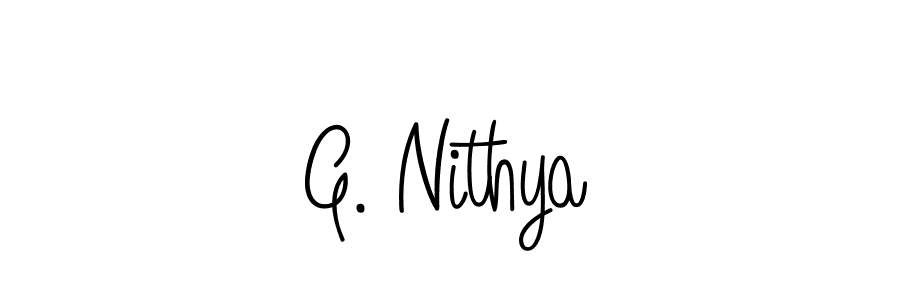 It looks lik you need a new signature style for name G. Nithya. Design unique handwritten (Angelique-Rose-font-FFP) signature with our free signature maker in just a few clicks. G. Nithya signature style 5 images and pictures png