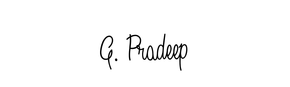 G. Pradeep stylish signature style. Best Handwritten Sign (Angelique-Rose-font-FFP) for my name. Handwritten Signature Collection Ideas for my name G. Pradeep. G. Pradeep signature style 5 images and pictures png