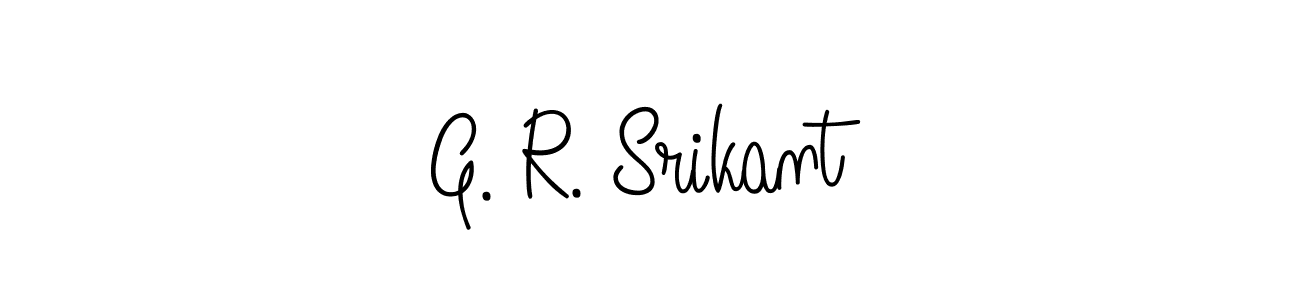 How to make G. R. Srikant name signature. Use Angelique-Rose-font-FFP style for creating short signs online. This is the latest handwritten sign. G. R. Srikant signature style 5 images and pictures png
