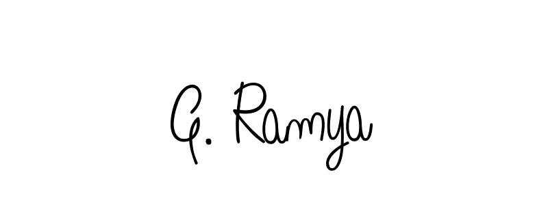How to make G. Ramya signature? Angelique-Rose-font-FFP is a professional autograph style. Create handwritten signature for G. Ramya name. G. Ramya signature style 5 images and pictures png