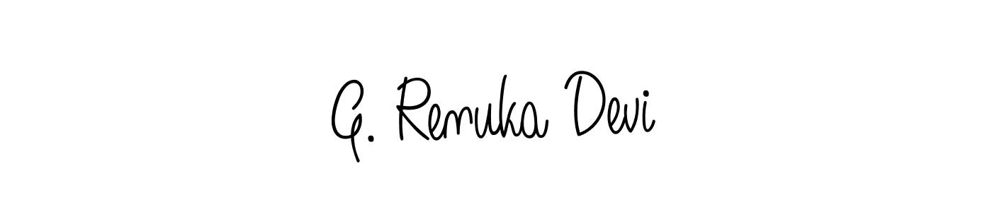 This is the best signature style for the G. Renuka Devi name. Also you like these signature font (Angelique-Rose-font-FFP). Mix name signature. G. Renuka Devi signature style 5 images and pictures png