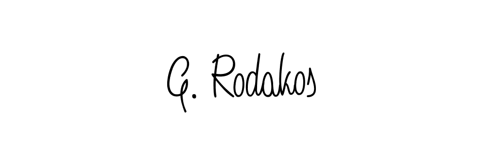 Also we have G. Rodakos name is the best signature style. Create professional handwritten signature collection using Angelique-Rose-font-FFP autograph style. G. Rodakos signature style 5 images and pictures png