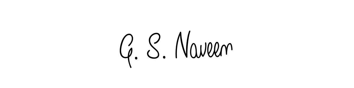 G. S. Naveen stylish signature style. Best Handwritten Sign (Angelique-Rose-font-FFP) for my name. Handwritten Signature Collection Ideas for my name G. S. Naveen. G. S. Naveen signature style 5 images and pictures png