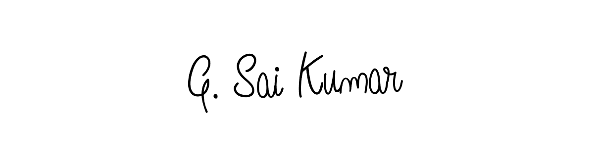 How to Draw G. Sai Kumar signature style? Angelique-Rose-font-FFP is a latest design signature styles for name G. Sai Kumar. G. Sai Kumar signature style 5 images and pictures png