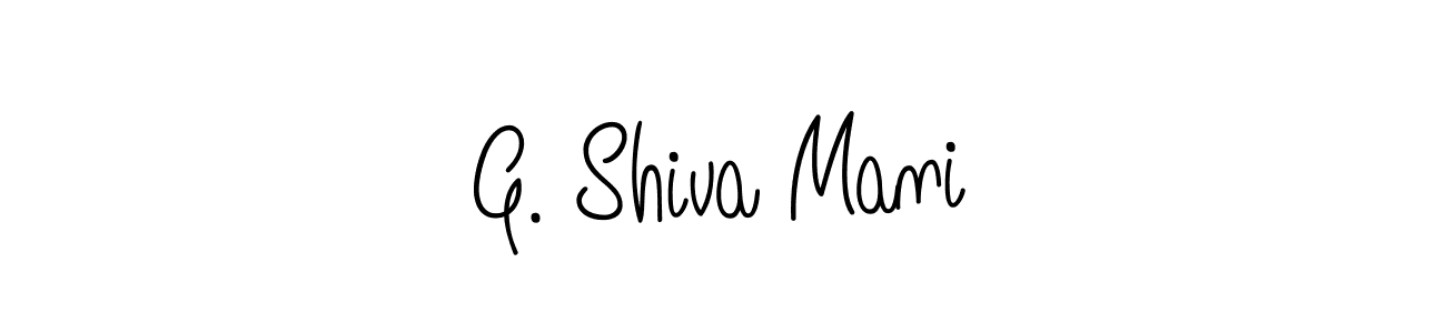 Best and Professional Signature Style for G. Shiva Mani. Angelique-Rose-font-FFP Best Signature Style Collection. G. Shiva Mani signature style 5 images and pictures png