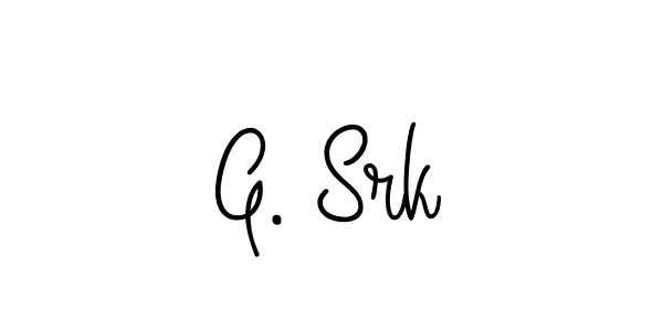 This is the best signature style for the G. Srk name. Also you like these signature font (Angelique-Rose-font-FFP). Mix name signature. G. Srk signature style 5 images and pictures png