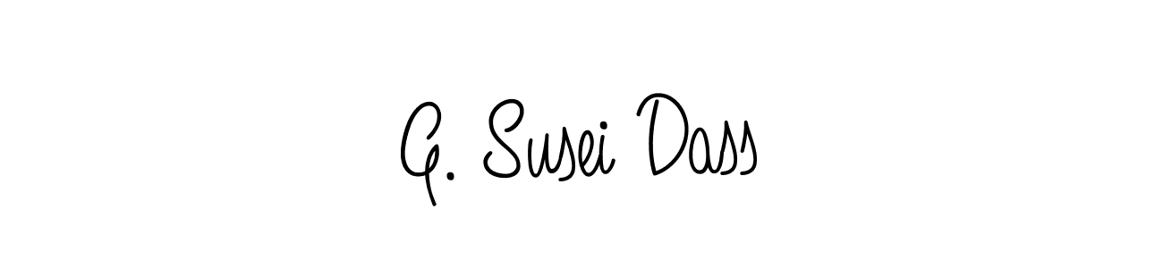 Create a beautiful signature design for name G. Susei Dass. With this signature (Angelique-Rose-font-FFP) fonts, you can make a handwritten signature for free. G. Susei Dass signature style 5 images and pictures png