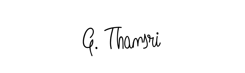 Make a beautiful signature design for name G. Thansri. Use this online signature maker to create a handwritten signature for free. G. Thansri signature style 5 images and pictures png