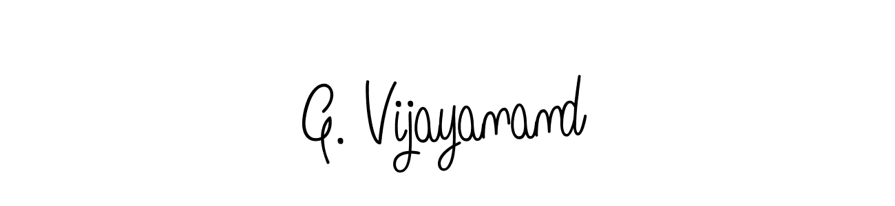 How to make G. Vijayanand name signature. Use Angelique-Rose-font-FFP style for creating short signs online. This is the latest handwritten sign. G. Vijayanand signature style 5 images and pictures png