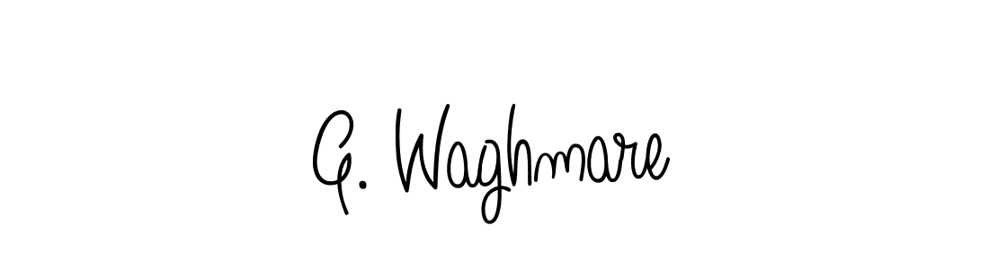 Create a beautiful signature design for name G. Waghmare. With this signature (Angelique-Rose-font-FFP) fonts, you can make a handwritten signature for free. G. Waghmare signature style 5 images and pictures png