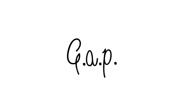 Use a signature maker to create a handwritten signature online. With this signature software, you can design (Angelique-Rose-font-FFP) your own signature for name G.a.p.. G.a.p. signature style 5 images and pictures png