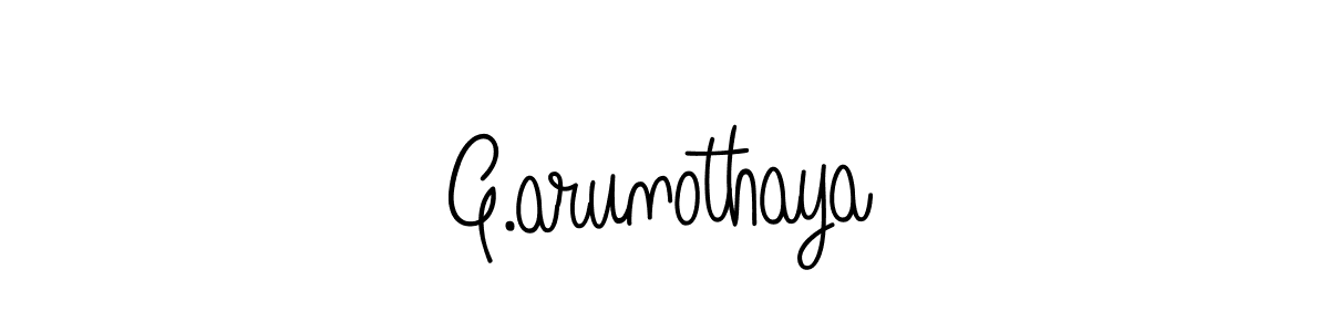 How to Draw G.arunothaya signature style? Angelique-Rose-font-FFP is a latest design signature styles for name G.arunothaya. G.arunothaya signature style 5 images and pictures png