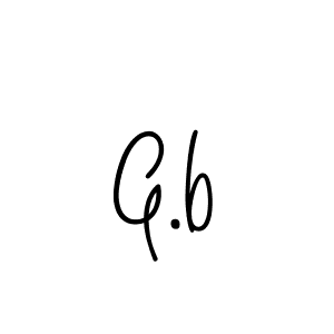 Also You can easily find your signature by using the search form. We will create G.b name handwritten signature images for you free of cost using Angelique-Rose-font-FFP sign style. G.b signature style 5 images and pictures png