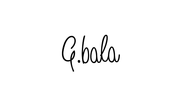 How to Draw G.bala signature style? Angelique-Rose-font-FFP is a latest design signature styles for name G.bala. G.bala signature style 5 images and pictures png