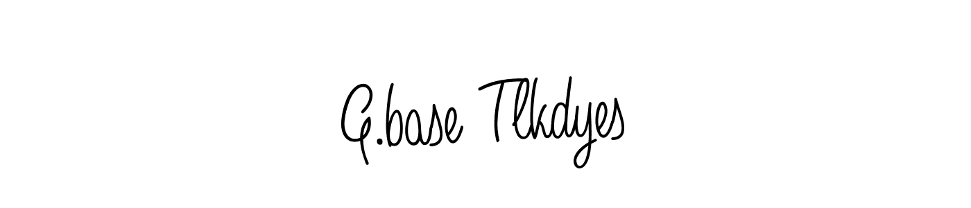 Once you've used our free online signature maker to create your best signature Angelique-Rose-font-FFP style, it's time to enjoy all of the benefits that G.base Tlkdyes name signing documents. G.base Tlkdyes signature style 5 images and pictures png