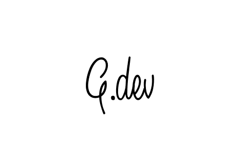 Also we have G.dev name is the best signature style. Create professional handwritten signature collection using Angelique-Rose-font-FFP autograph style. G.dev signature style 5 images and pictures png