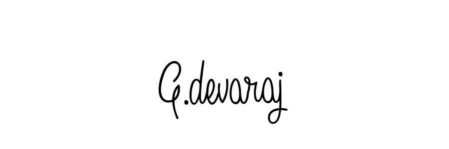 You should practise on your own different ways (Angelique-Rose-font-FFP) to write your name (G.devaraj) in signature. don't let someone else do it for you. G.devaraj signature style 5 images and pictures png