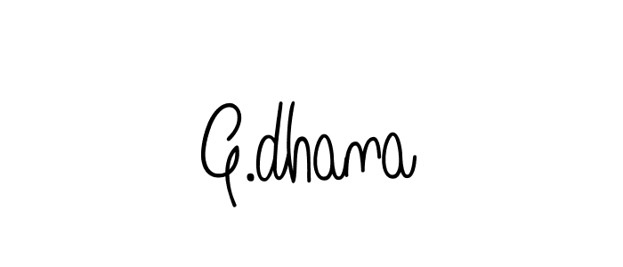 Make a beautiful signature design for name G.dhana. Use this online signature maker to create a handwritten signature for free. G.dhana signature style 5 images and pictures png