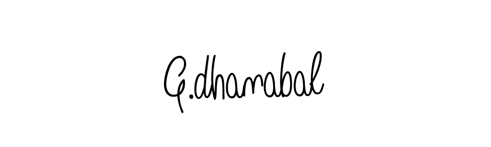 The best way (Angelique-Rose-font-FFP) to make a short signature is to pick only two or three words in your name. The name G.dhanabal include a total of six letters. For converting this name. G.dhanabal signature style 5 images and pictures png