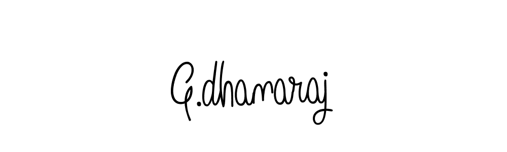 Use a signature maker to create a handwritten signature online. With this signature software, you can design (Angelique-Rose-font-FFP) your own signature for name G.dhanaraj. G.dhanaraj signature style 5 images and pictures png