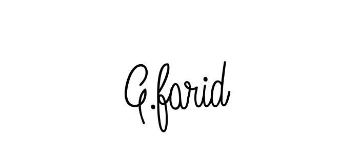 Make a short G.farid signature style. Manage your documents anywhere anytime using Angelique-Rose-font-FFP. Create and add eSignatures, submit forms, share and send files easily. G.farid signature style 5 images and pictures png