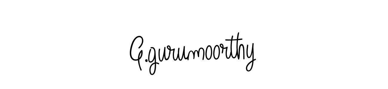 Design your own signature with our free online signature maker. With this signature software, you can create a handwritten (Angelique-Rose-font-FFP) signature for name G.gurumoorthy. G.gurumoorthy signature style 5 images and pictures png