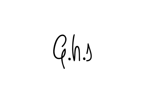 Design your own signature with our free online signature maker. With this signature software, you can create a handwritten (Angelique-Rose-font-FFP) signature for name G.h.s. G.h.s signature style 5 images and pictures png