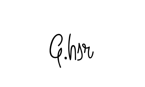 Use a signature maker to create a handwritten signature online. With this signature software, you can design (Angelique-Rose-font-FFP) your own signature for name G.hsr. G.hsr signature style 5 images and pictures png